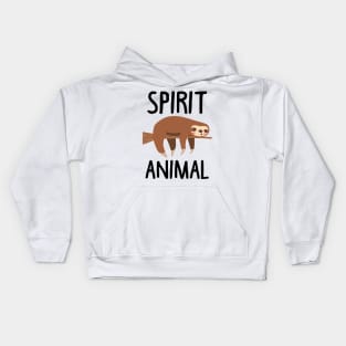 Sloth Is My Spirit Animal. Funny Sloth Shirt. Kids Hoodie